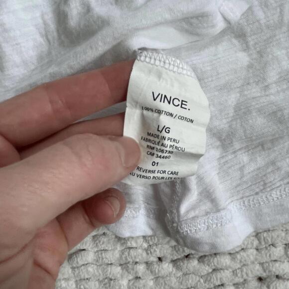 Vince Women's Flowy Cotton Long Sleeve Shirt - Size Large - Picture 4 of 4